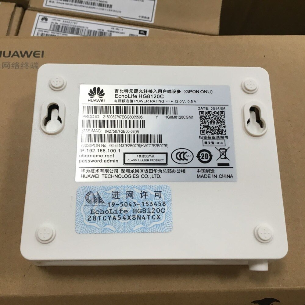 Hua wei-módem de fibra, 100% Original, HG8120C, 2FE + 1 puerto FTTH GPON uu, HG8120C,