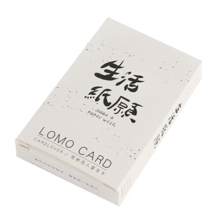 52mmx80mm word vision paper lomo card