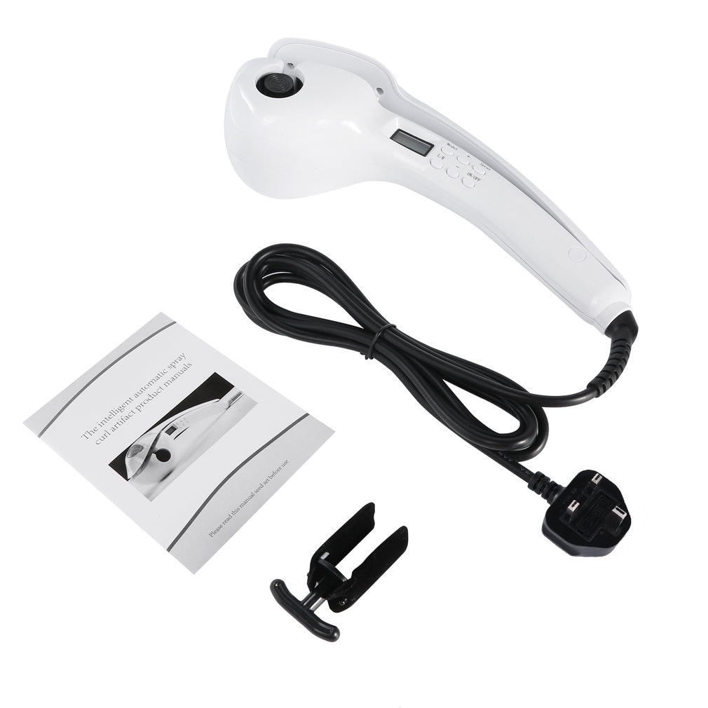 Automático spray curlers vapor líquido lcd temperatura curling ferro não machuca rolos de rolos de cabelo plasticst eleger