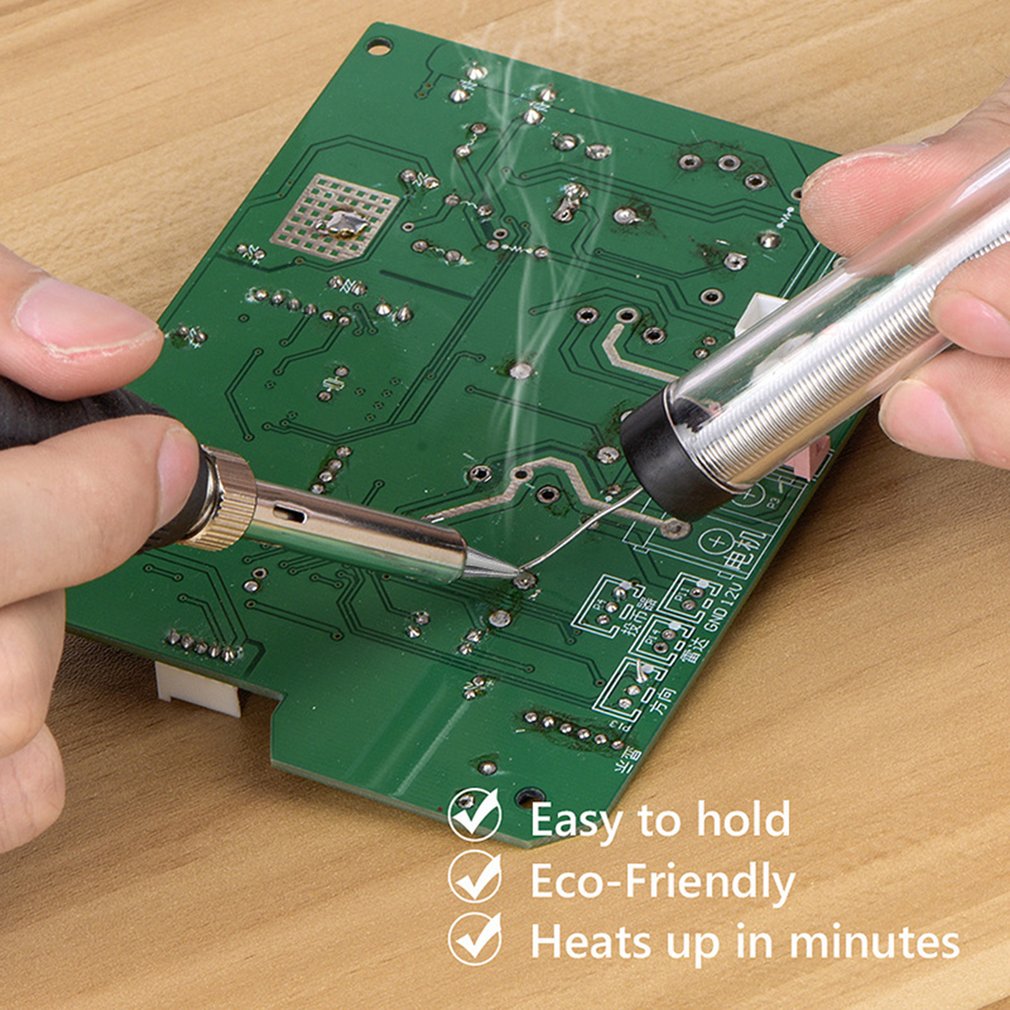 Soldering Iron Kit Adjustable Temperature 220V 80W LCD Solder Welding Tools Ceramic Heater Soldering Tips Desoldering Pump Set