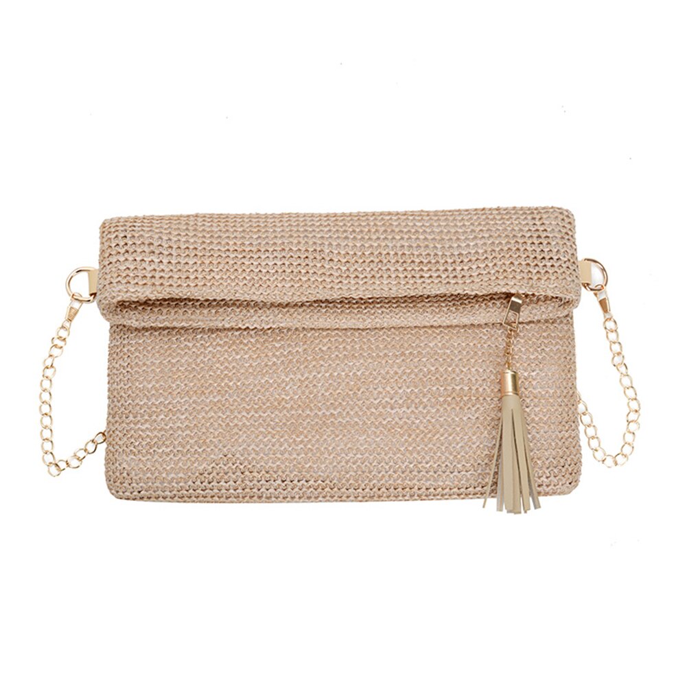 Women Straw Weave Shoulder Handbags Totes Female Casual Beach Woven Messenger Crossbody Satchel Bags: D