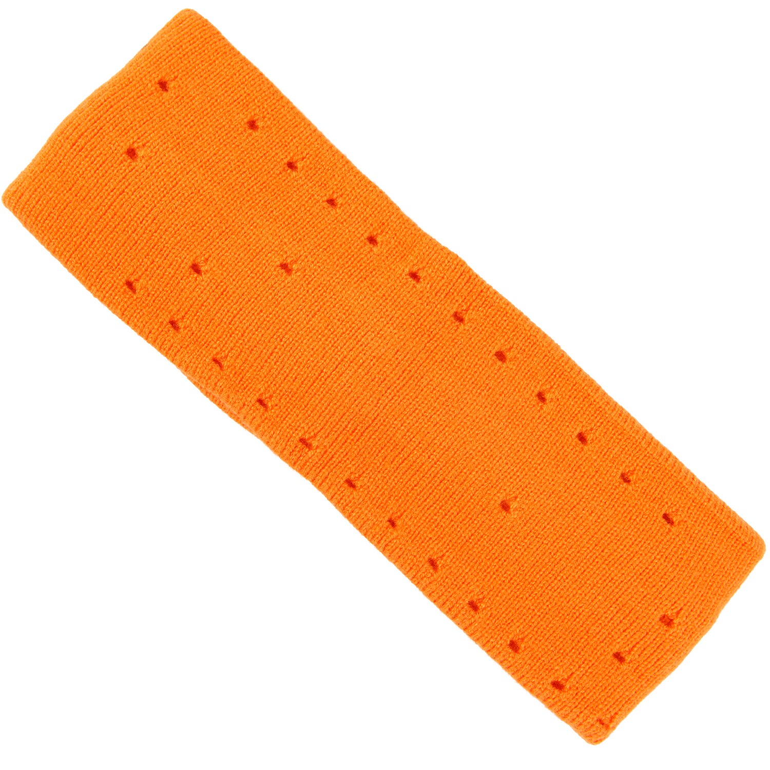 Sports hairband female net red simple broad-brimmed headdress autumn and winter knitted wool pure color hairband: Orange