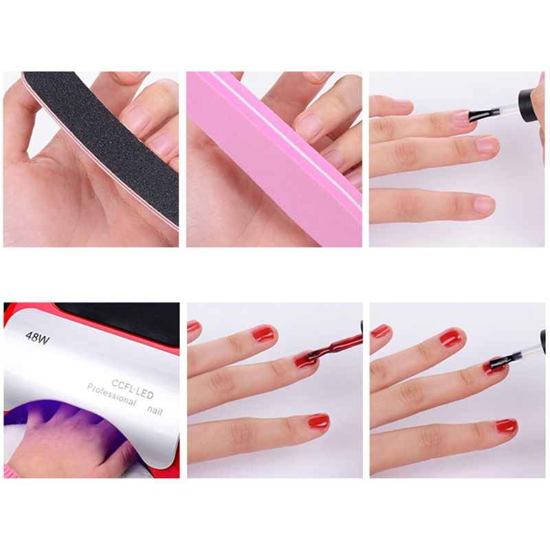 48W CCFL UV LED Lamp Nail Dryer Cure Nails Polish Gel Art Automatic Induction Manicure Tools