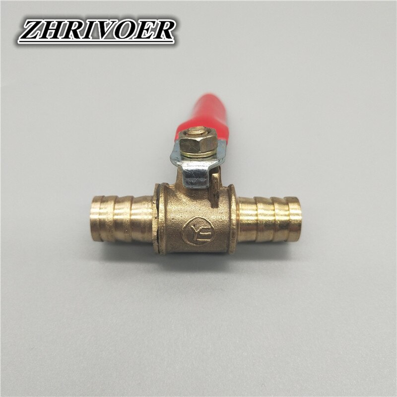 6mm-12mm slanger mothaker inline messing vann olje luft gass drivstoff linje avstengning kuleventil rørfittings pneumatisk koblingskontroller