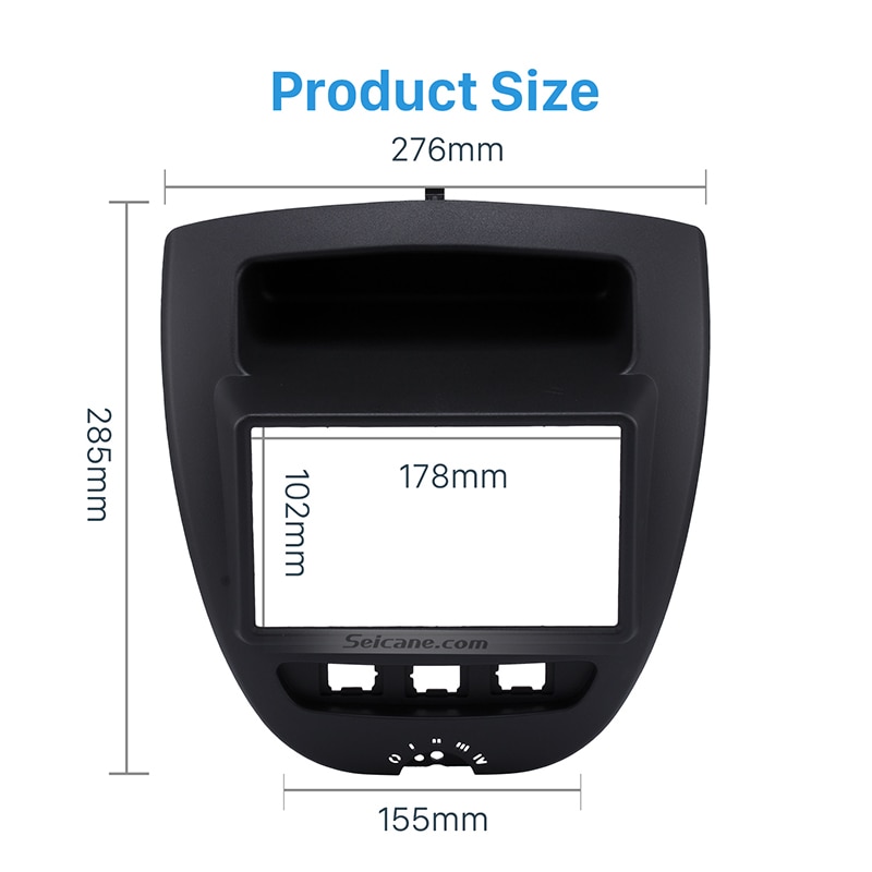 Seicane Great Double Din Car Radio Fascia for Toyota Aygo Citroen C1 ...