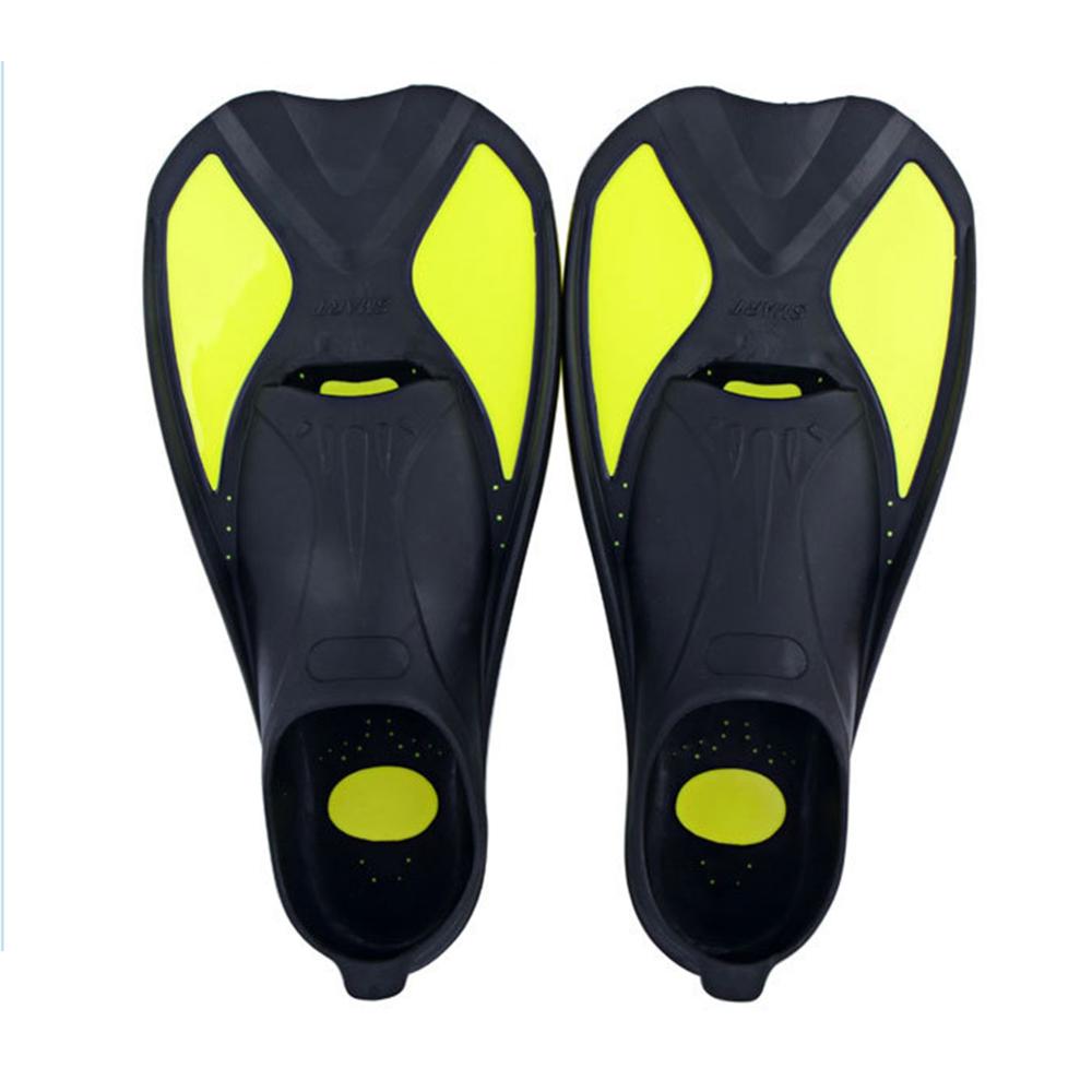Flippers Water Sport Swimming Fins Snorkel Neoprene Anti-slip Swim Shoe Scuba Swimming Diving Fins For Adults: Yellow / L