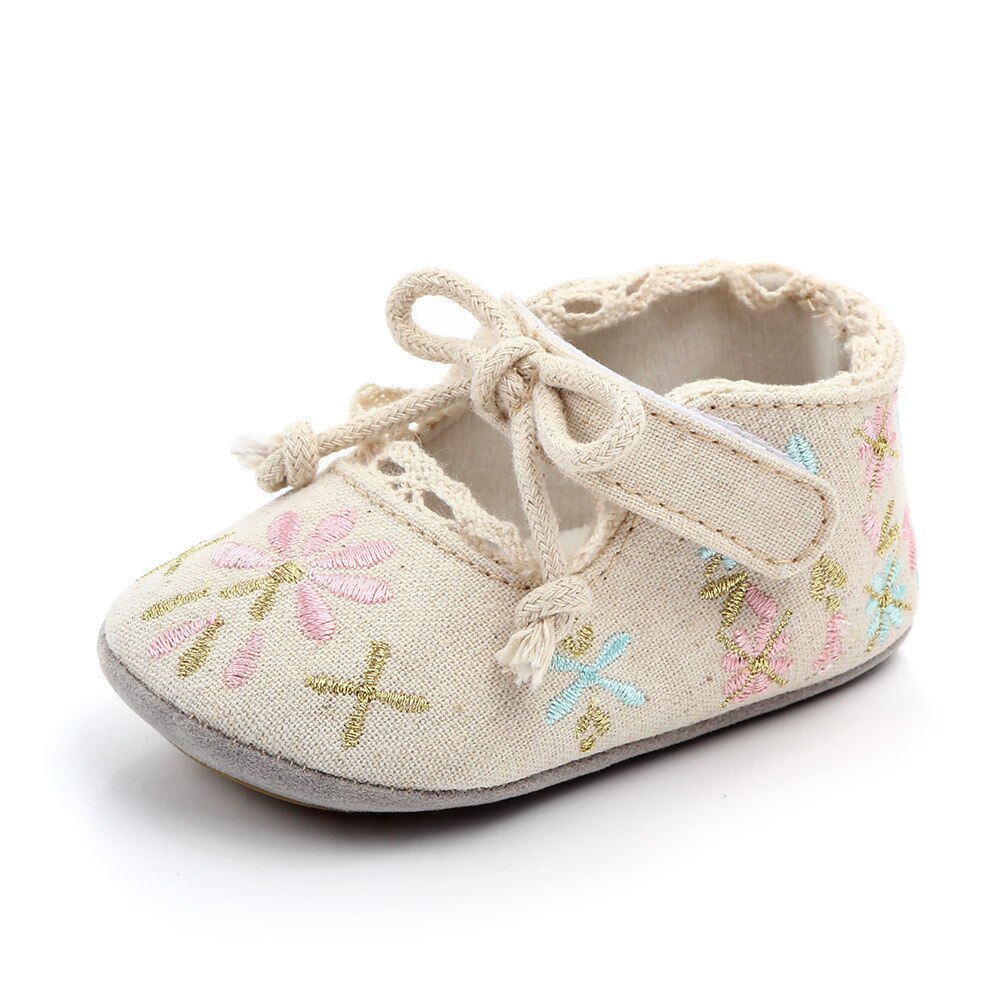 QYFLYXUE Magic Embroidered Baby shoes, baby shoes, Princess shoes, soft soles 2218