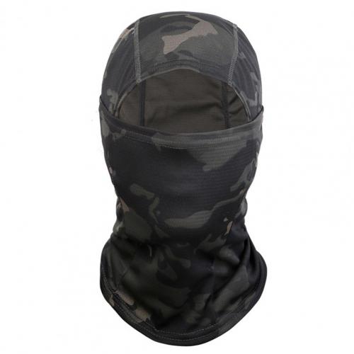 Winter Wärmer Thermische Winddicht Sturmhaube Kalten nasser Hütte Helm Liner Volle Gesicht Kappen Männer Frauen Kappe Beanies: Schwarz Tarnung