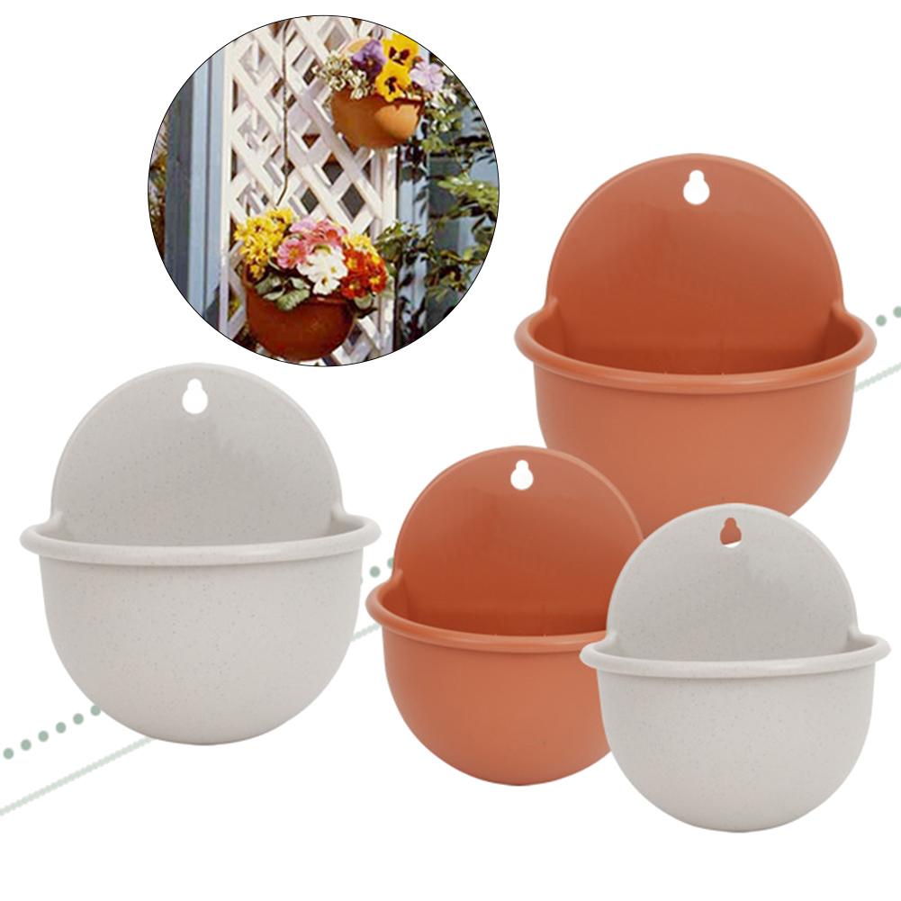 Plastic Flower Pots Planters Wall Mounted Planter Pot Flowerpot Flower Basket Planter Desktop Ornement Home Garden Decoration