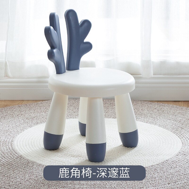Babygo Import Kinderen Spel Tafels En Stoelen: CHILDREN S Chair Dark Blue Deer