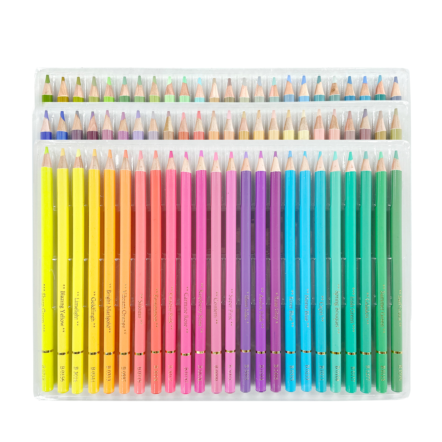 Brutfuner Macaron Colors 72Pcs Colored Pencil Soft Pastel Drawing Pencil Set Sketch Pencil Kit For School Coloring Art Supplies: Default Title