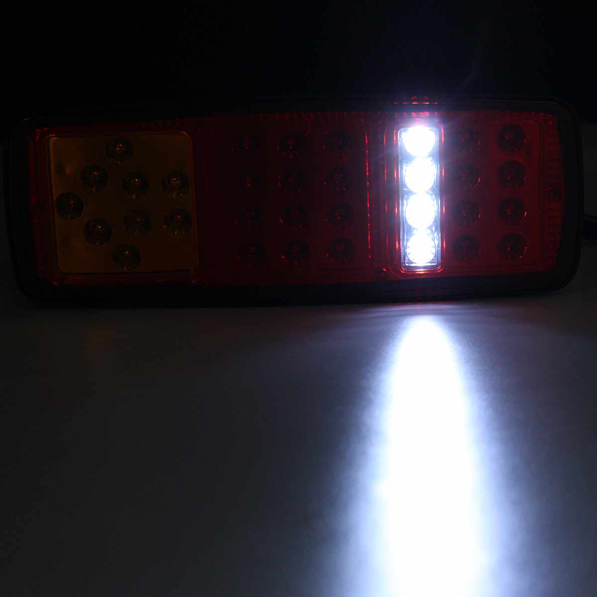 2 Stuks 12V 33 Leds Auto Vrachtwagen Achterlicht Achter Achterlicht Stop Remlichten Richtingaanwijzer Lamp voor Bus Caravan