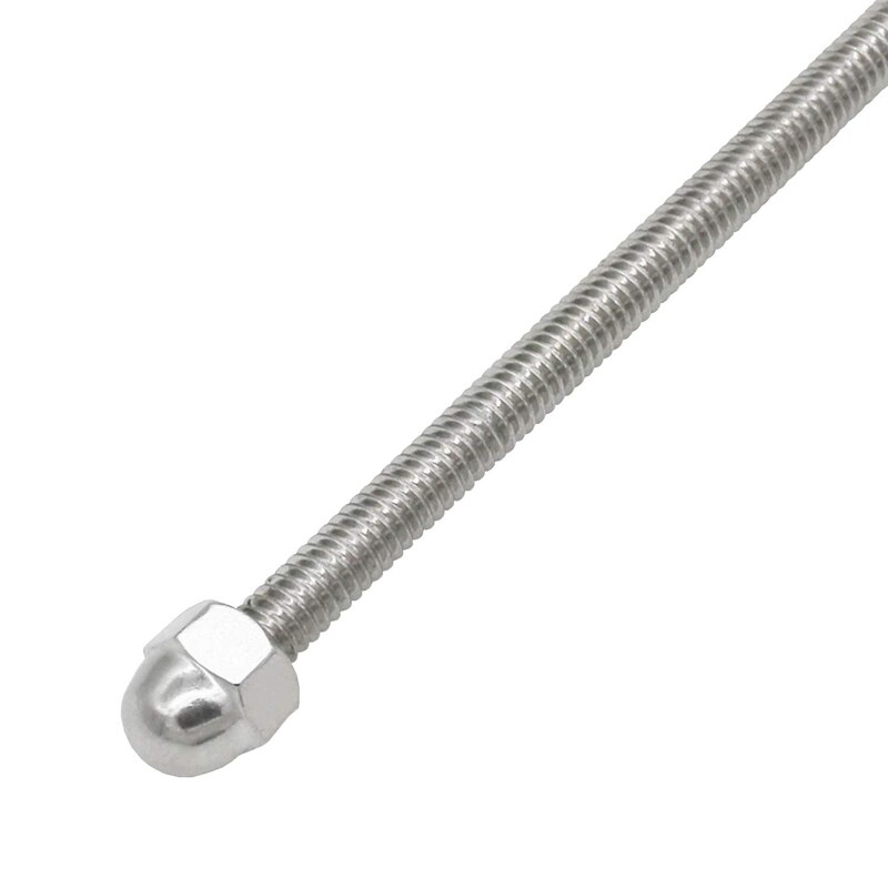 Swage Threaded Stud Tension End Fitting Terminal for 1/8 Inch Cable Railing, T316 Stainless Steel Marine Grade (10 Inch Long, fo