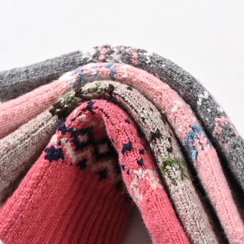 2022 Mens Winter Gloves Thicken Warm Knitted Gloves Unisex Touchscreen Elk Pattern Plus Velvet Outdoor Cycling Cold Gloves