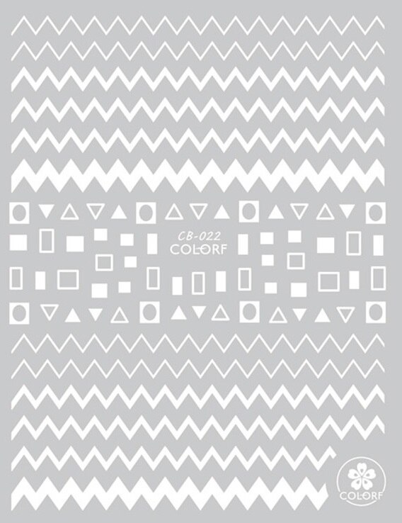 Newest SOLONAIL designs-137 3d nail art sticker decal BEARS nail art supplier nail accessories: CB-22 WHITE