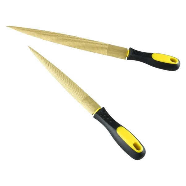 Golden Tapered Hout Rasp Bastard Bestand 8Inch En 10Inch Hout Bestand Bastard Bestand Set Voor Hout Zachte Metalen plastic