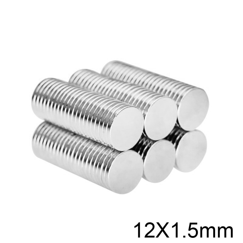 20/50/100/200/300 stk 12 x 1.5mm tynde neodymmagnet 12 mmx 1.5mm runde kraftige magneter 12 x 1.5 sjældne jordarters magneter diameter 12*1.5