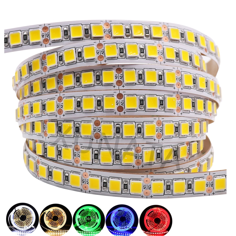 5050 RGB LED Strip 2835 RGB LED Light Strip 5054 Waterdichte Flexibele Tape LED Licht Lamp Voor Indoor Decoratie 5m DC 12V