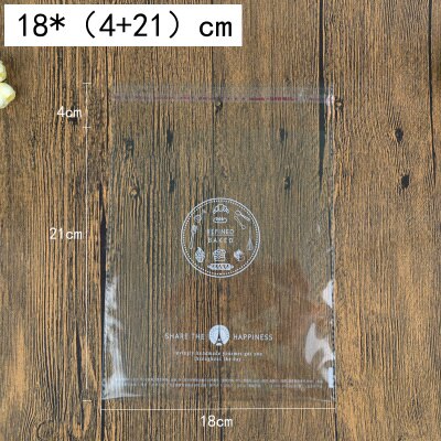 Sachets à biscuits adhésifs pour pâtisserie | 500 pièces, , sachet à pain Transparent, sachet d'emballage pour magasin de desserts: 06