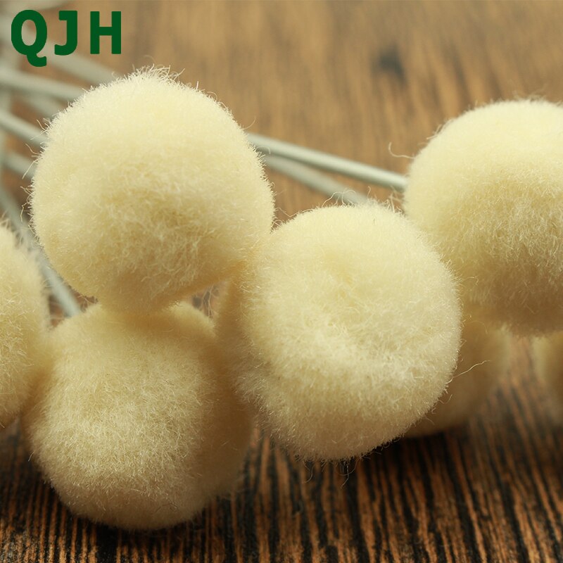 10 Pcs Diy Leer Stof Extra Verven Gereedschap Wools Bal Borstel Metalen Handvat Handmatig Maken Een Verven Lijm borstel