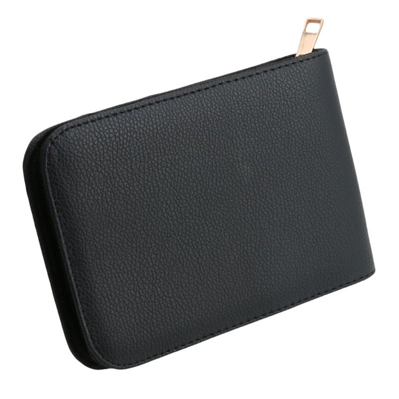 12 Pennen Vulpen/Roller Pen Faux Leer Rits Case Ho... Grandado