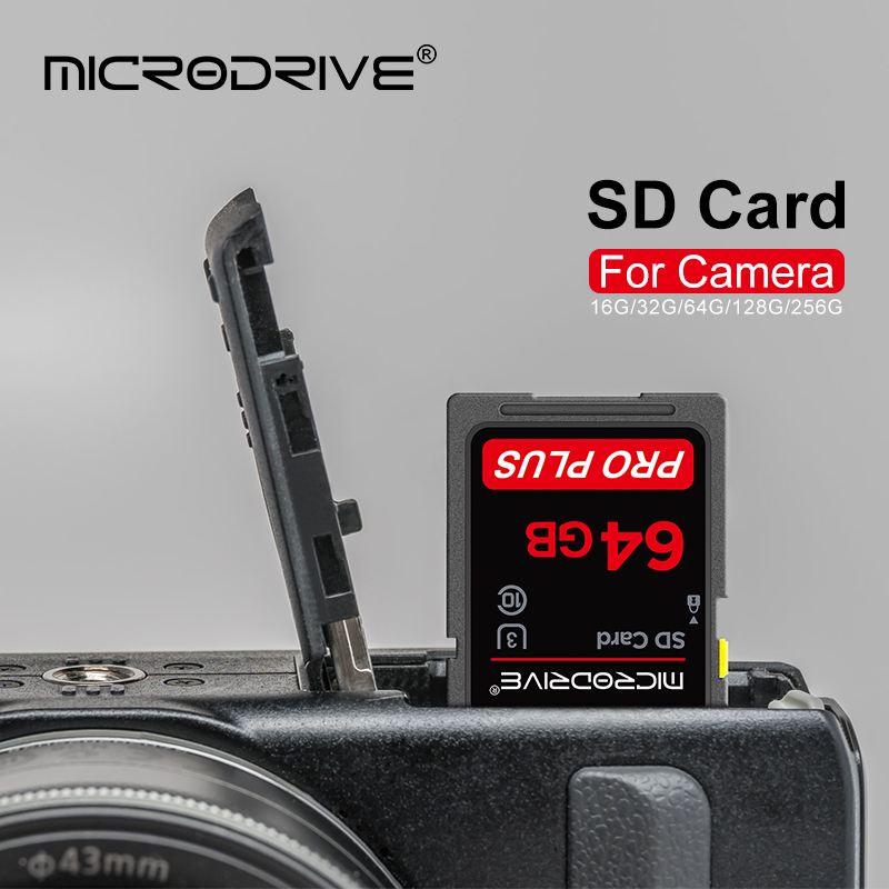 Standard SD Memory Card 32GB 64GB 128GB U3 4K Video Camera Flash Cards cartao de memoria 16GB Class 10 for Camera