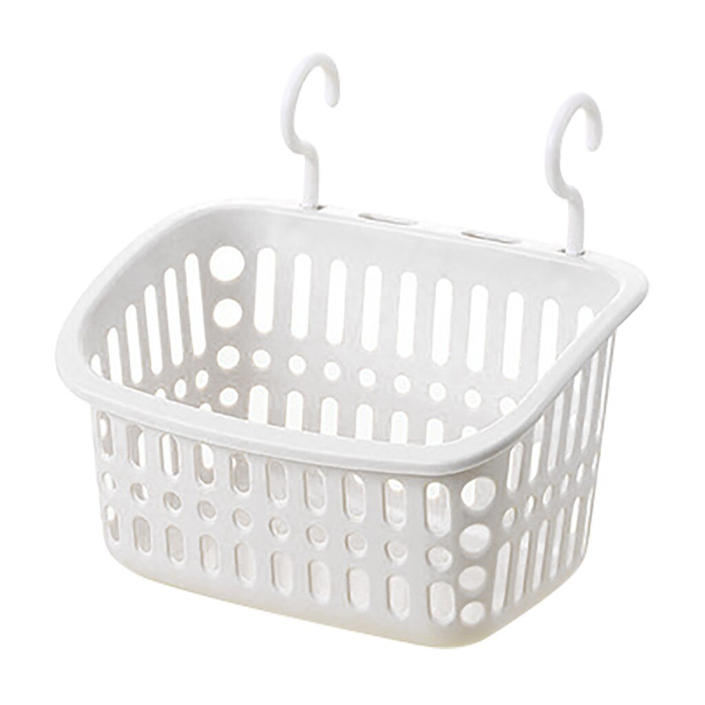 Portable Hook Plastic Hanging Sink Holder Storage Basket Organizer Multifunction Home Bathroom Kitchen Holder Container Plastic: B