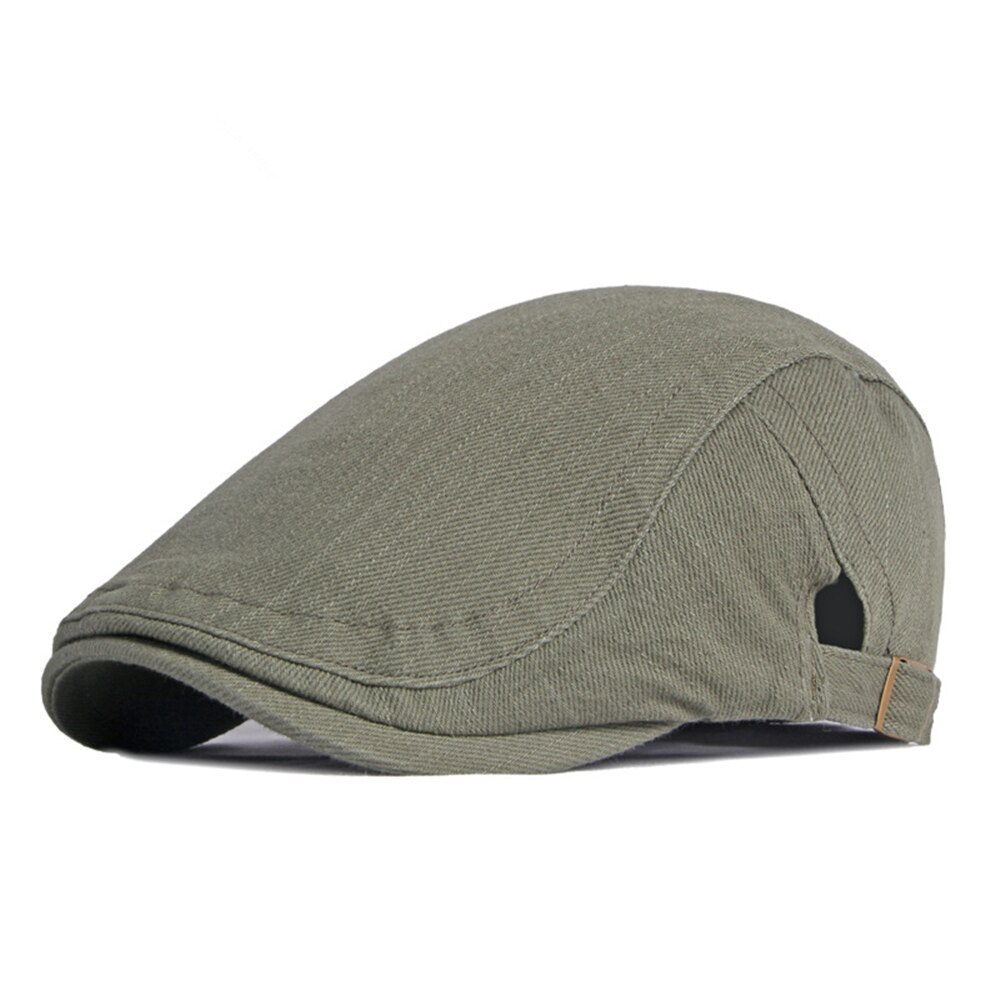 SHOWERSMILE Baumwolle Herren Baskenmütze Hütte Britischen Stil Zeitungsjunge Solide Beige Schwarz Marine khaki Frühling Sommer Flache Kappe Einstellbar 55-60cm