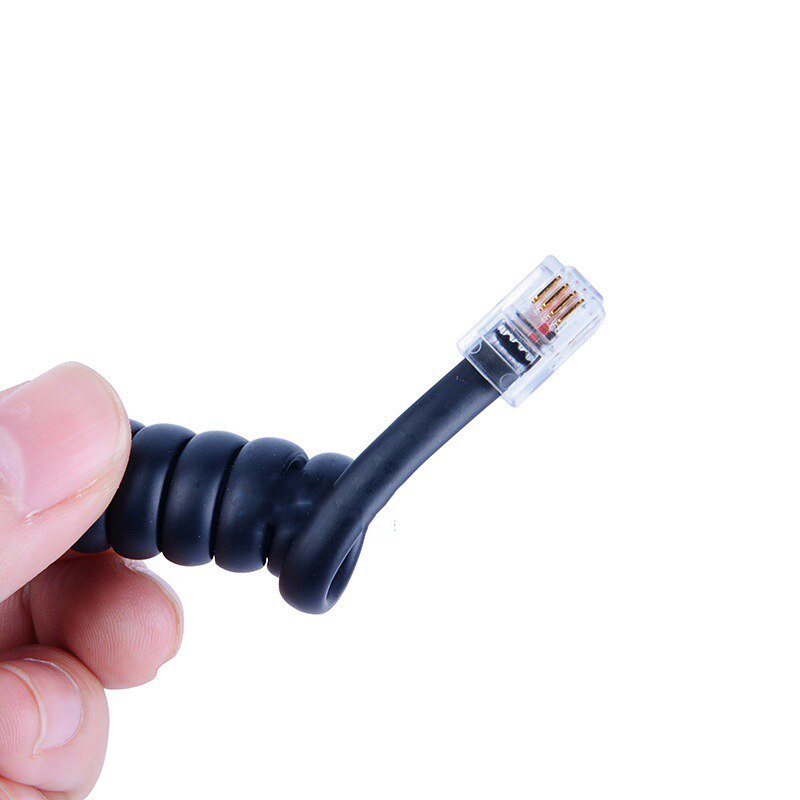 2m telefonrør mottakerledning fasttelefon telefon med krøllet spiral kabel ledning skjøteledning krøllet spiral telefonkabel