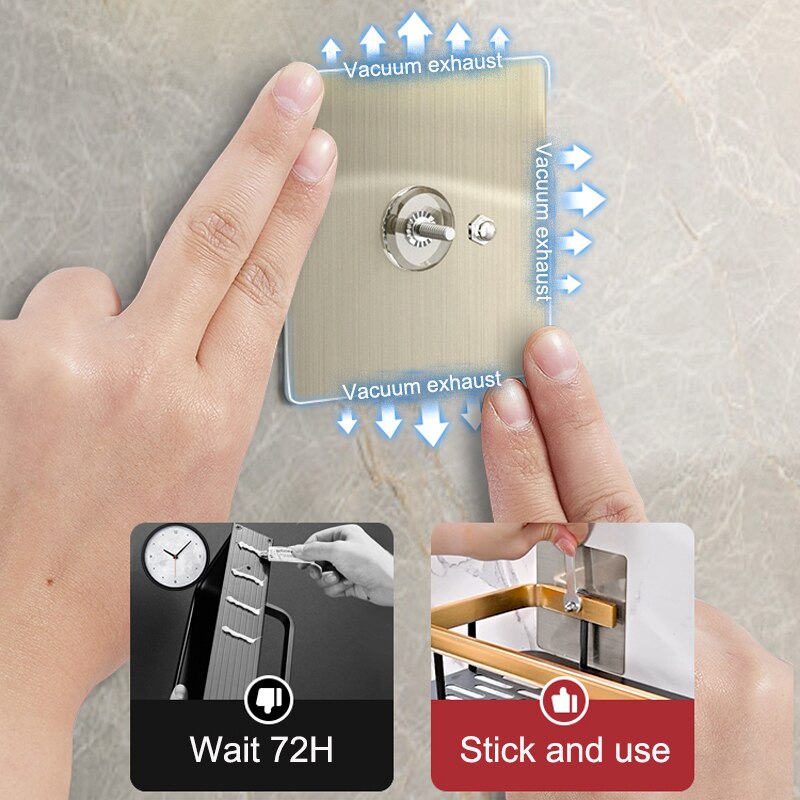 Bathroom Storage Shelf Punch-free Shampoo Shower Storage Rack Kitchen Holder Toilet Kitchen Organizer Bathroom Accessories Set