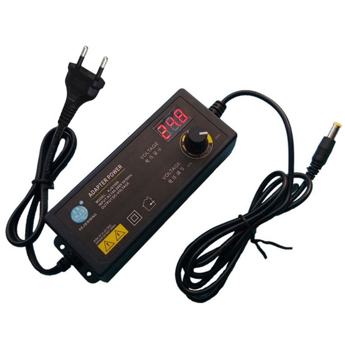 Power Supply Adapter AC 100-240V To DC 3-24V Universal Adapter With Display Screen Voltage Regulated US Plug/ EU Plug