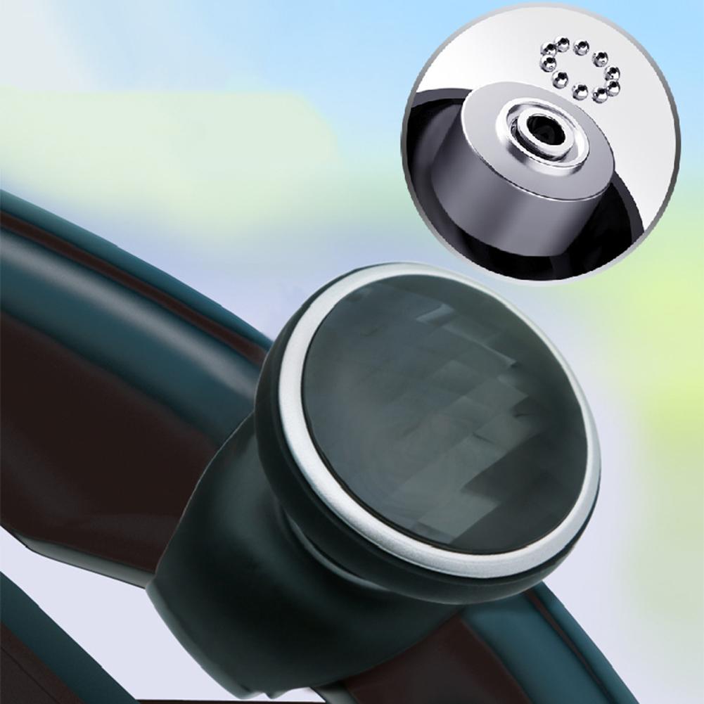 Manopola del volante dell'auto Spinner ABS e Premium adatta per auto camion e altro supporto per maniglia nero Accessori automobilistici