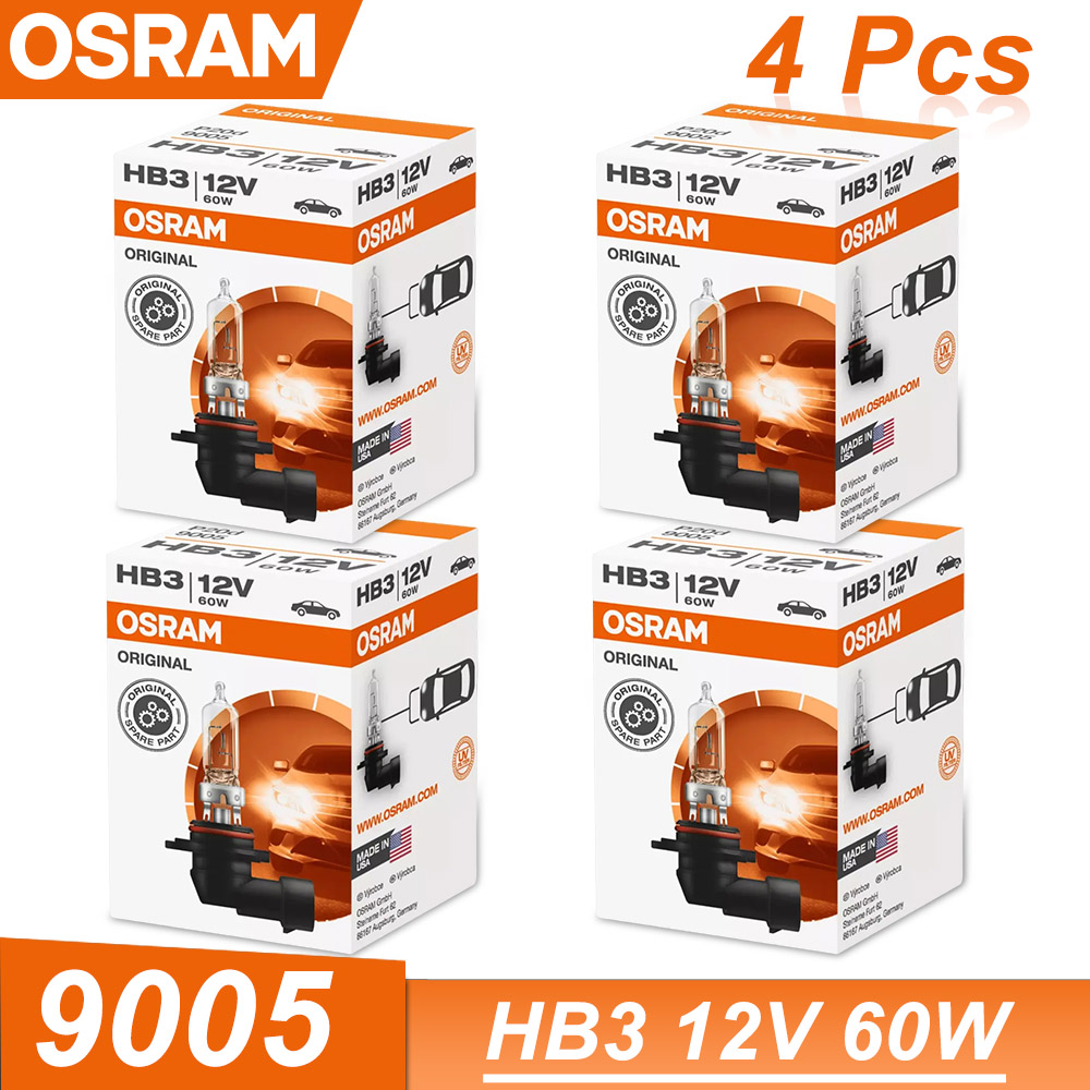 OSRAM 9005 HB3 12 V 60 W Halogenlampe 3200 K Standard-Autoscheinwerfer Original-Ersatz-Autolampe Lampe in OEM: Tiefe Blau