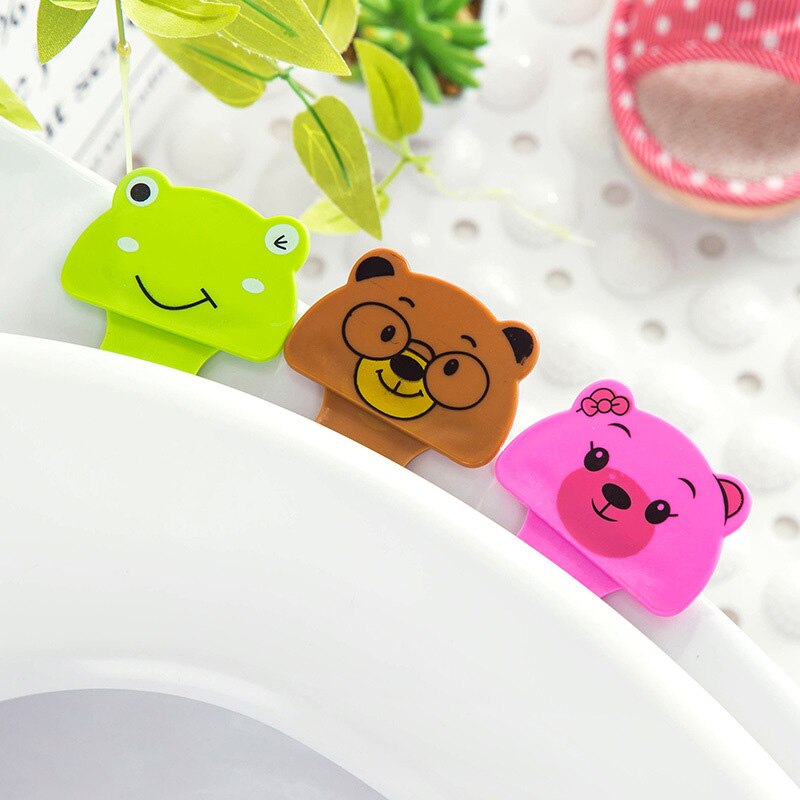 5/2/1Pcs Cartoon Toilet Lid Flipper Handle Anti-Dirty Hand Uncovering Flip Cover Handle Toilet Seat Lifter Bathroom Accessories