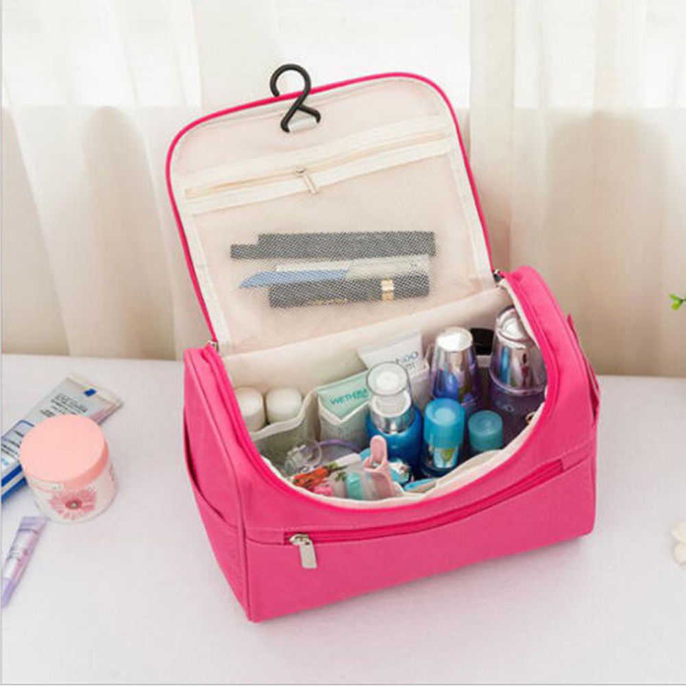 Local stock Large Makeup Bag Cosmetic Case Storage Handle Organizer Travel Kit