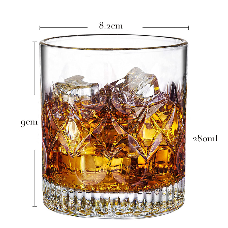 Vasos de whisky de 1 Uds., vasos de rocas antiguas, cristalería para cóctel escocés, Bourbon, Gin, Voldka, Brandy: YELLOW