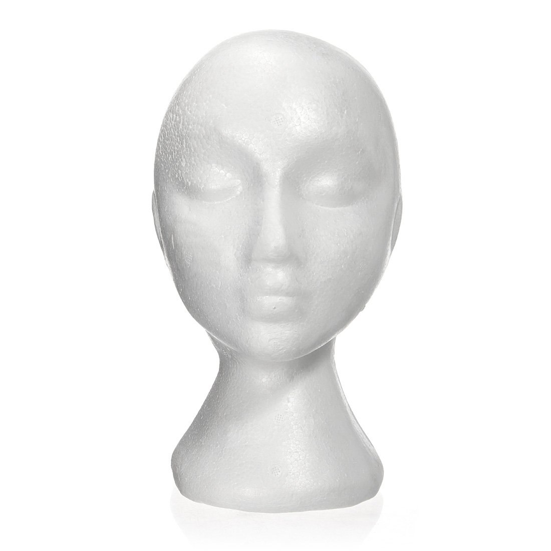 27.5 x 52cm Dummy / mannequin head Female Foam(Polystyrene) Exhibitor for cap, headphones, hair accessories and wigs Wom