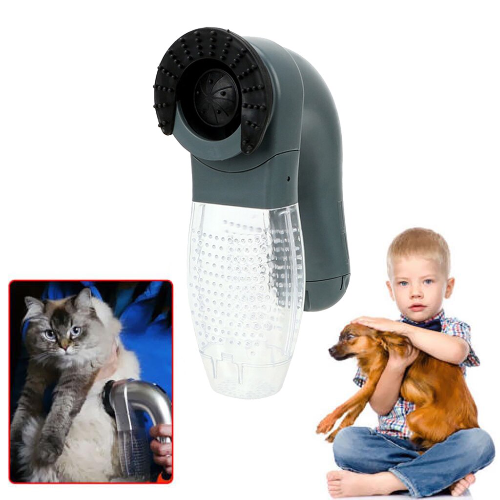 Elektrische Pet Hair Sucker Draagbare Stofzuiger Bont Haar Remover Borstel Kat Hond Kam Grooming Zuig Apparaat Huisdier Accessoires
