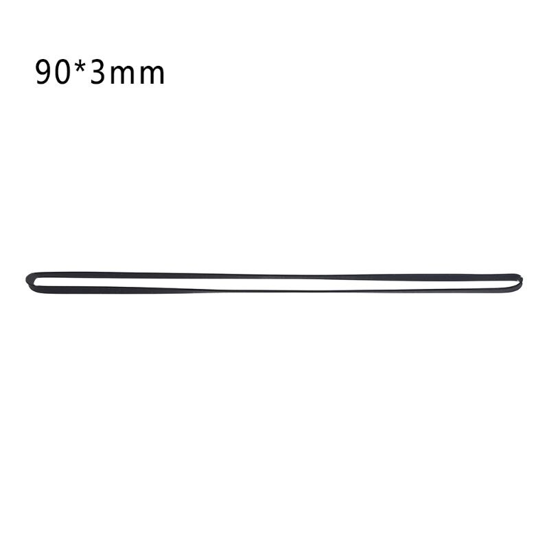 3mm brede platte aandrijfriemen voor draaitafels, rubberen riemen ter vervanging van lp-vinylplatenspelers, walkman-phono-draaitafels met riemaandrijving: H