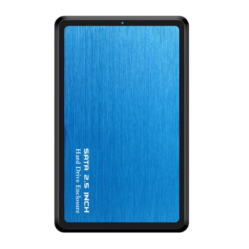 VKTECH 2.5 inch 5Gbps HDD Case USB 3.0 to SATA Adapter External Hard Drive Enclosure For SSD Disk Case Mobile Enclosure Box: Blue