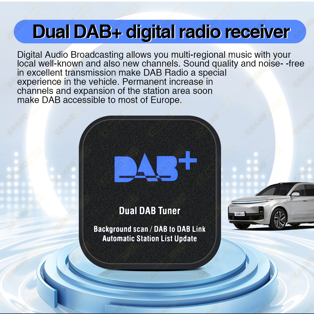 Dual DAB+ Modul DAB Box Digital Signal Receiver DAB+ Receiver Antenna Aerial USB Interface Portable For Android Car Radio Stereo