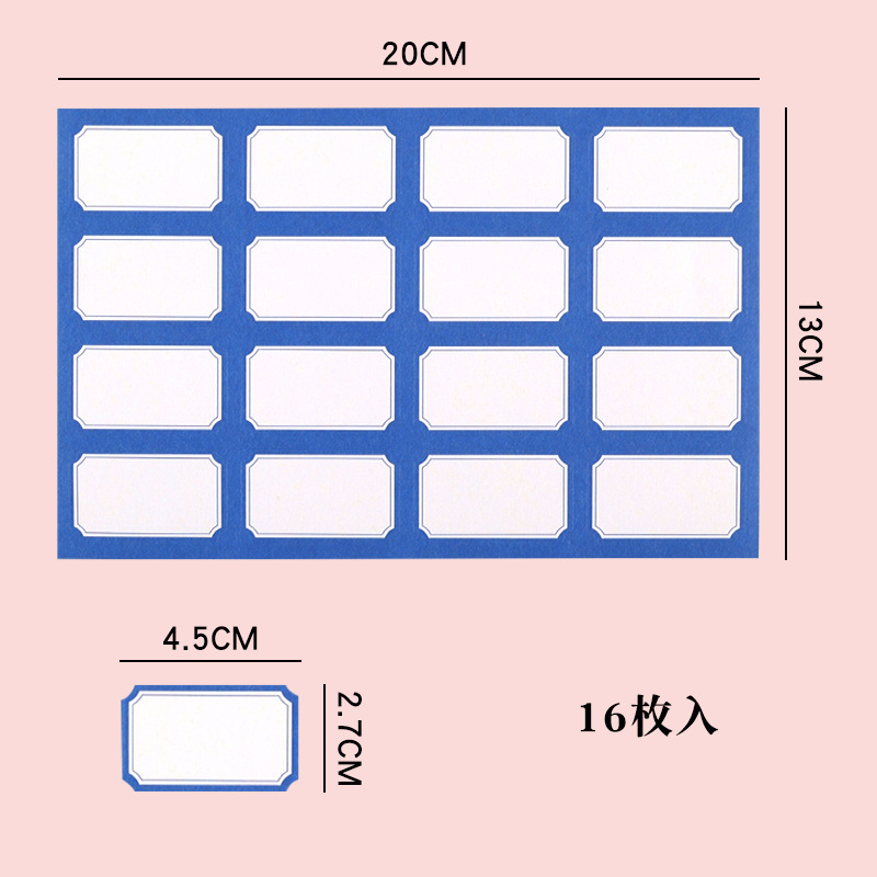 Loose-Leaf Notebook Handwritten Labels Indicate White And Blue Color Stickers Letter Stickers Sticky Notes Index Stickers