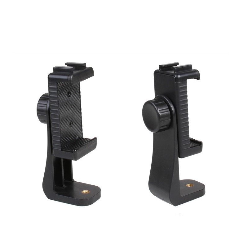 1/4" Phone Clip Holder Flash Shoe Screw Adapter Tripod Mount With Adjustable Clamp For All Phones Tripod Accessories: Q17L