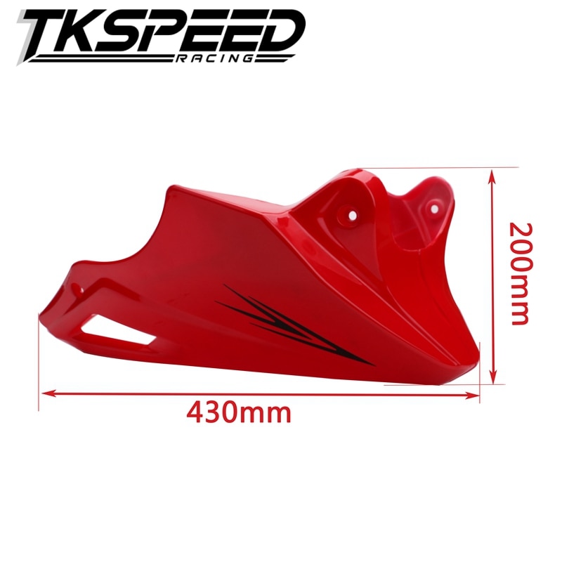 Pour Honda Grom MSX 125 Noir Rouge Moteur protecteur de Couverture de Garde Sous Cowl Abaissé Bas Haubans Carénage Sabot