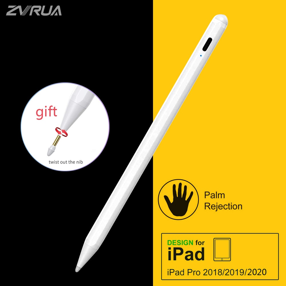 Opgraderet styluspen med håndfladeafvisning til ipad pro 12.9 11 tommer 10.2 / 6th 9.7 /  air 3 /  mini 5 til apple pencil 2