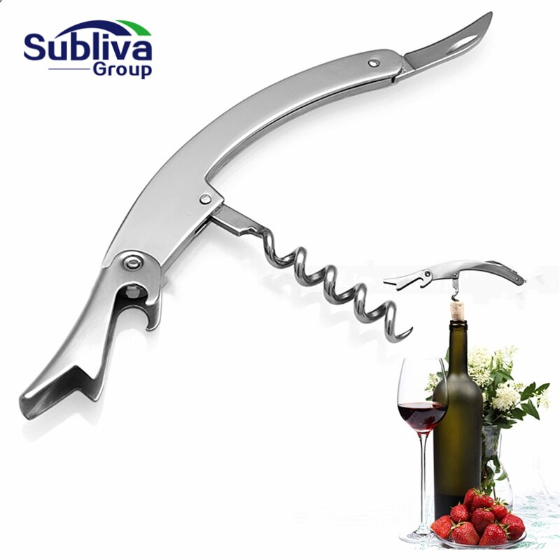 Rvs Kurk Schroef Corkscrew Multifunctionele Wijn Cap Opener Ok Bier Cap Flesopener Keuken Bar Gereedschap Accessoires