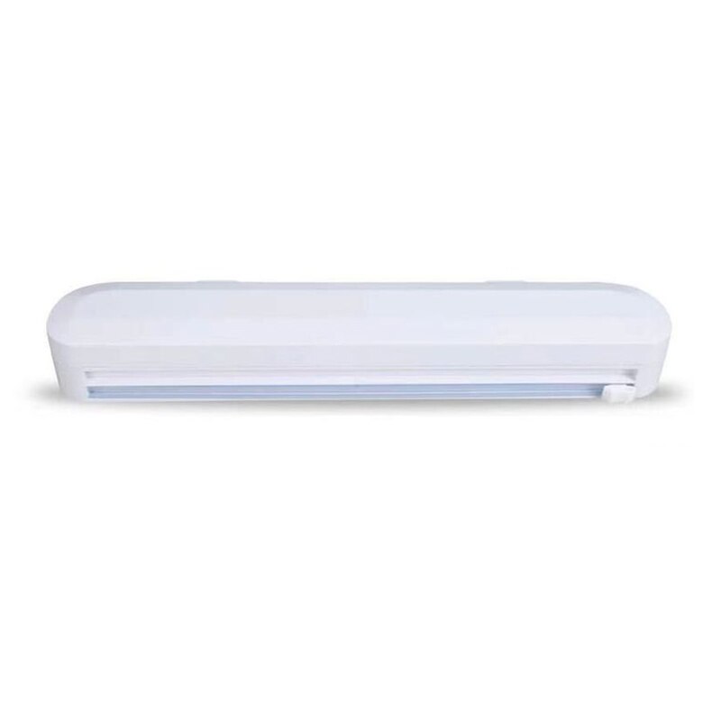 Kitchen Plastic Foil &Cling Film Wrap Storage Dispenser Cutter Storage Tools Cling Film Dispenser Cutter Holder Food Wrap: Without plastic wrap