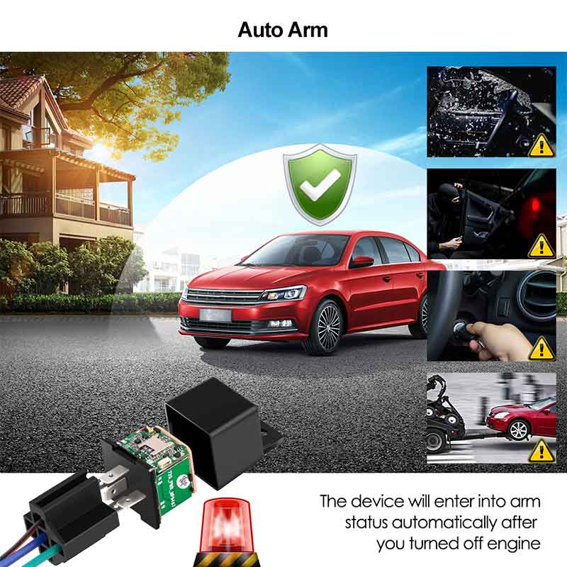 Gps Auto Tracker Gps Moto Relais Verborgen Realtime Tracking Auto Shock Tow Signaal Acc Gps Detectie 720 Upgrade Gratis app