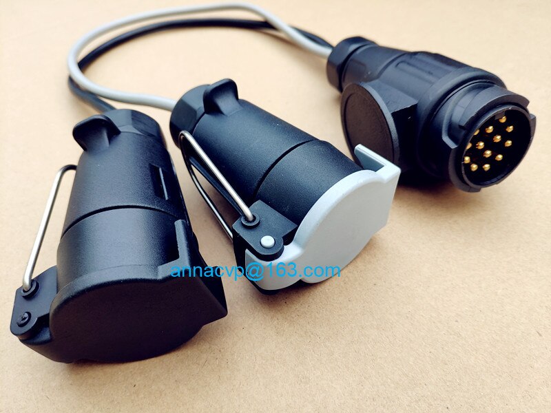 CVP 13 to 7 pin trailer plug adapter truck electri... – Grandado