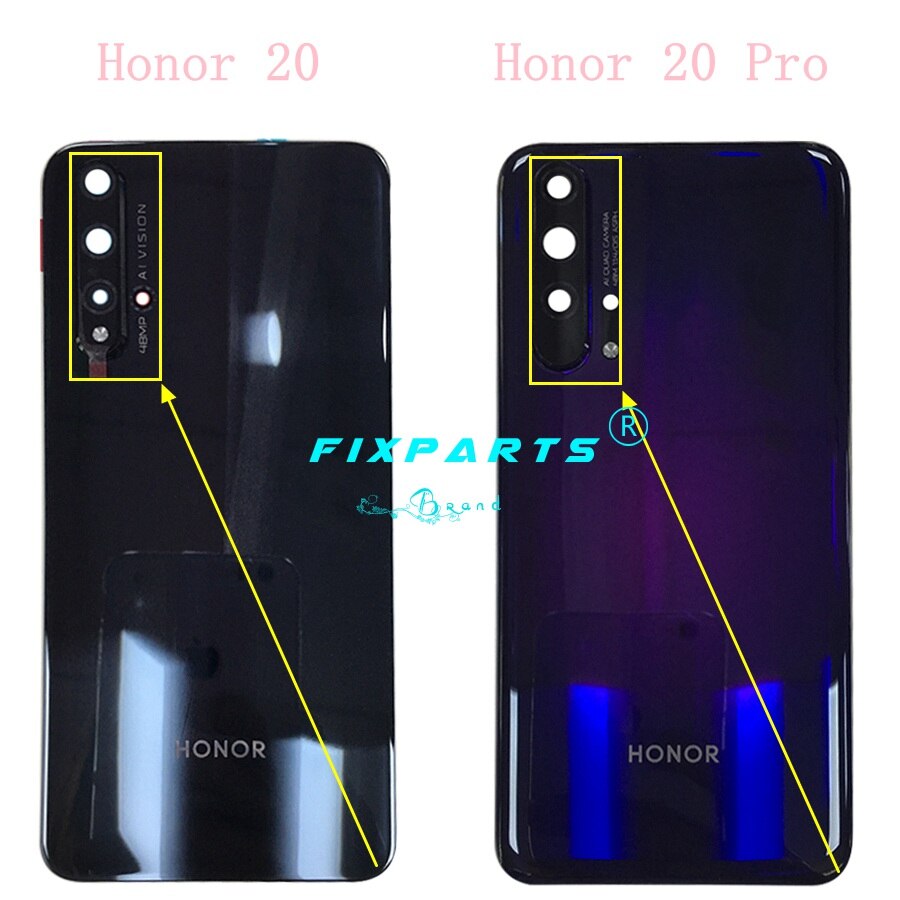 Originele Cover Voor Huawei Honor 20 Pro Terug Batterij Cover Deur Achter Glas Behuizing Case Voor Huawei Honor20 Honor 20 batterij Cover